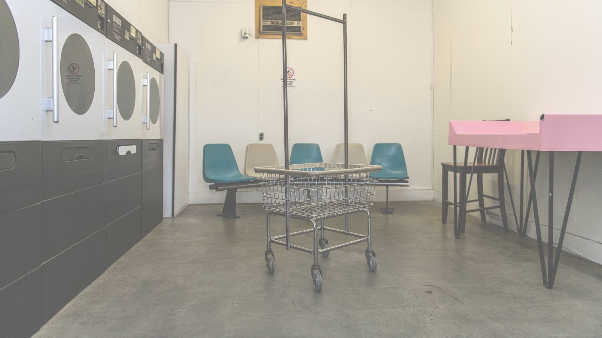 Background image of the laundromat before the remodel